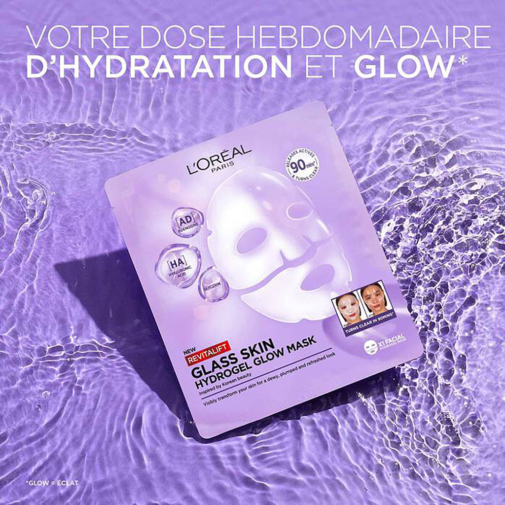 ✨ Masque Hydrogel "Peau de Verre" Revitalift L'Oréal Paris