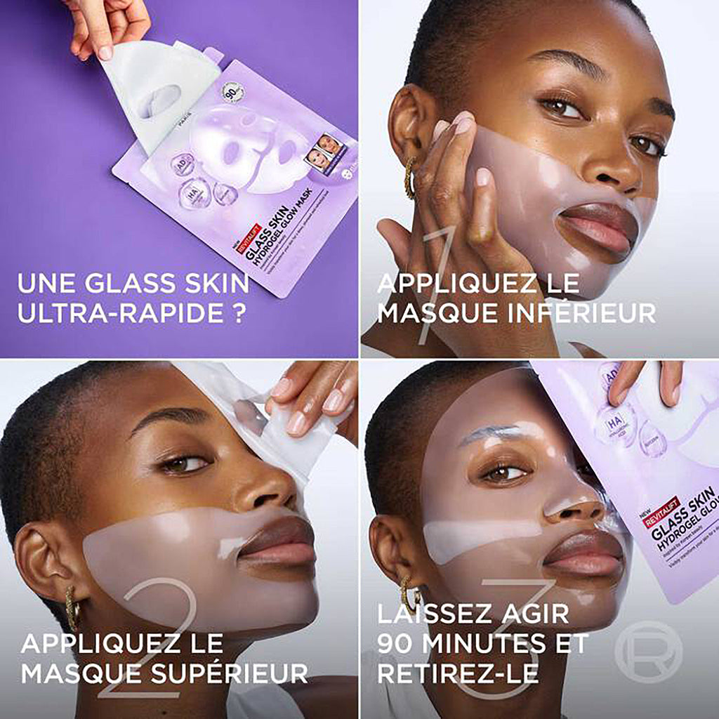 ✨ Masque Hydrogel "Peau de Verre" Revitalift L'Oréal Paris