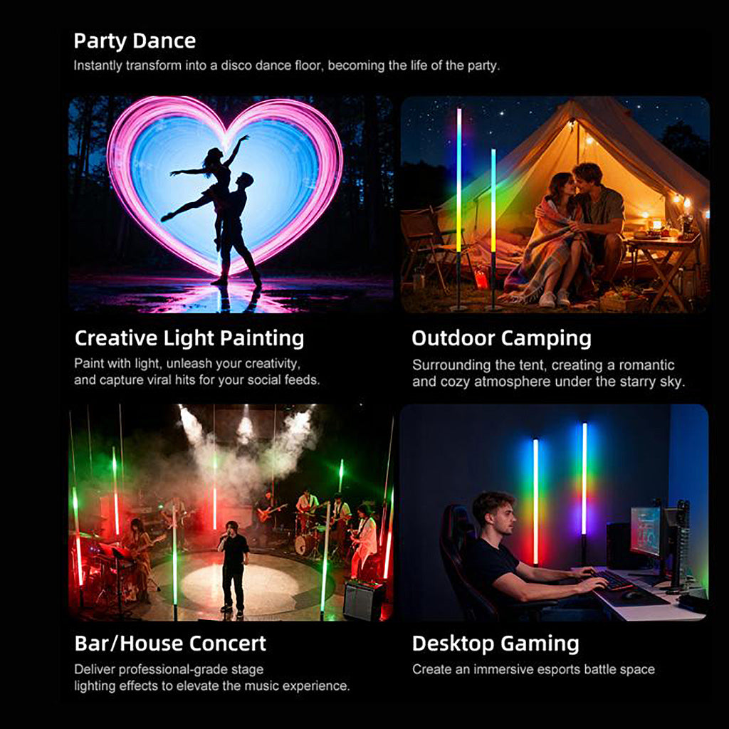 Professional Full Spectrum Handheld RGB Tube Light, CRI 95+