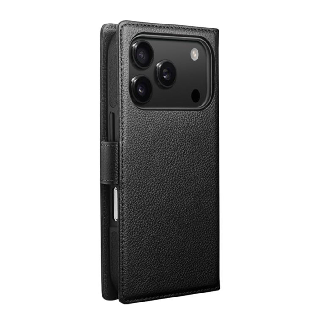 For iPhone 17 Pro Max Classic Genuine Leather Phone Case