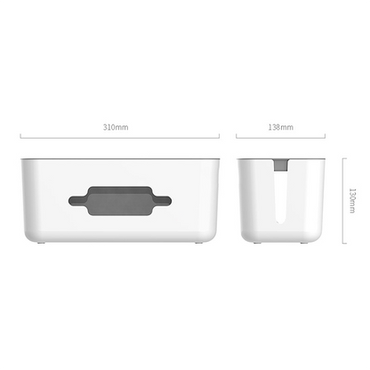 Premium Desk Cable Management Box & Device Stand