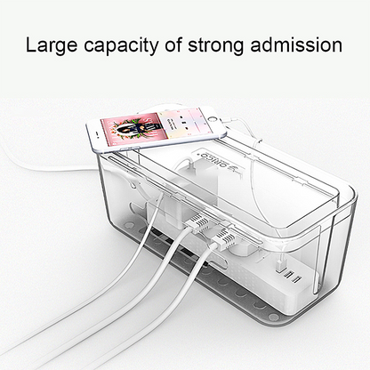 Premium Desk Cable Management Box & Device Stand
