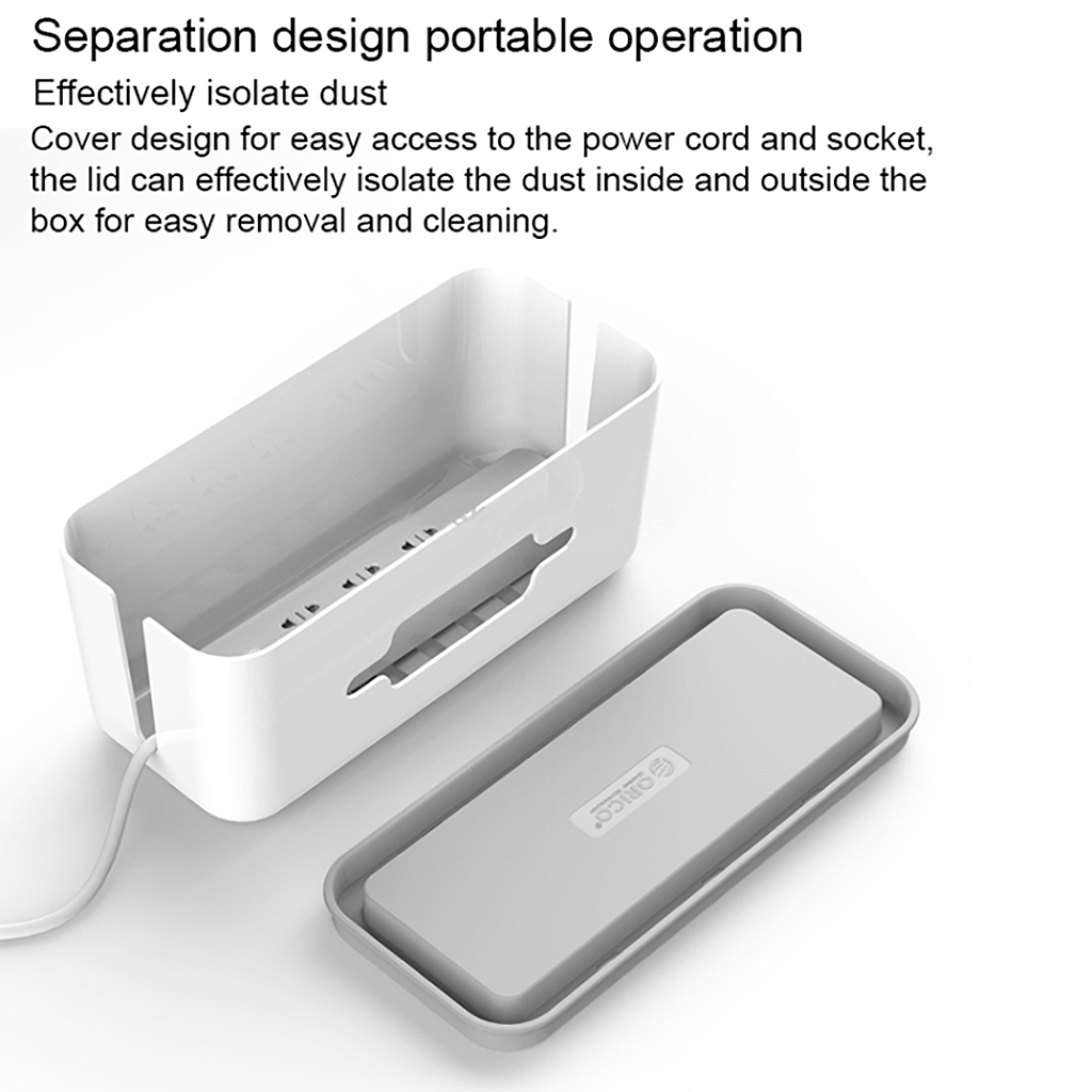 Premium Desk Cable Management Box & Device Stand