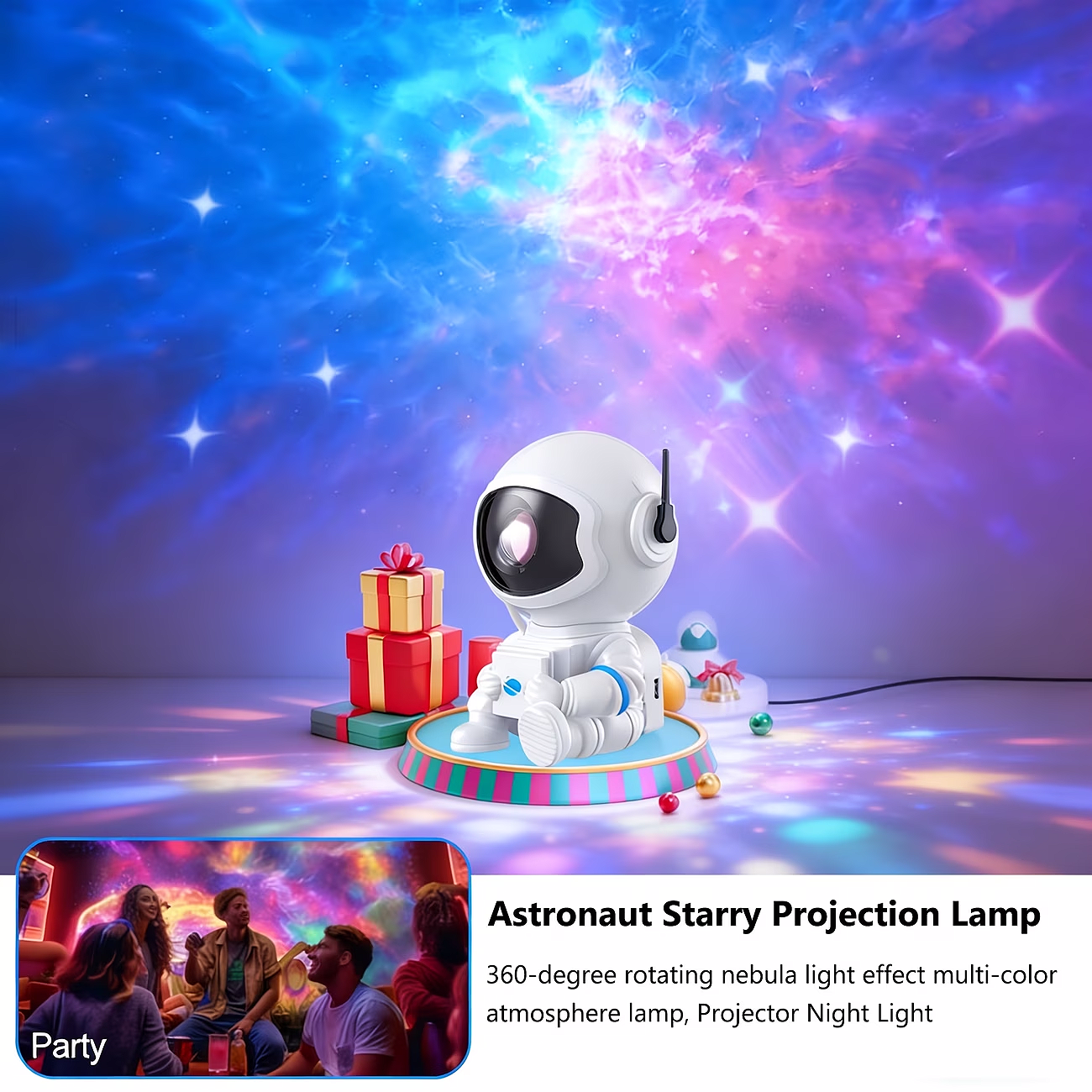 Projecteur de nébuleuse astronaute premium
