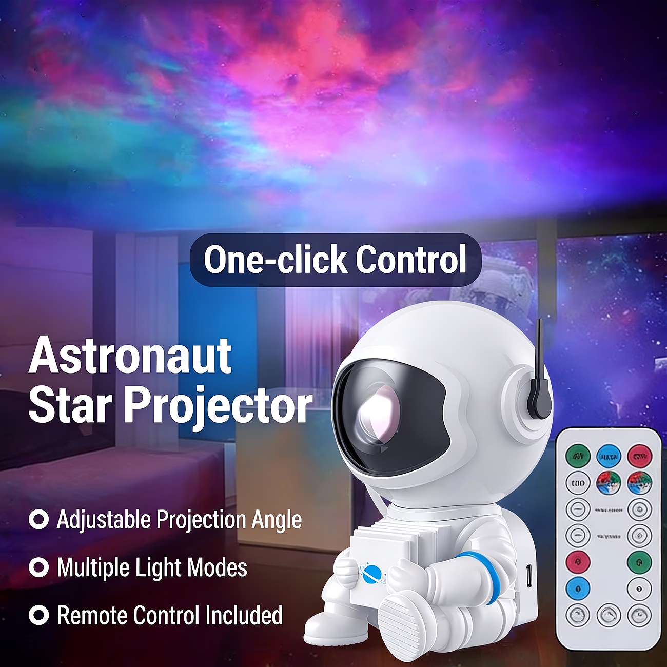 Projecteur de nébuleuse astronaute premium