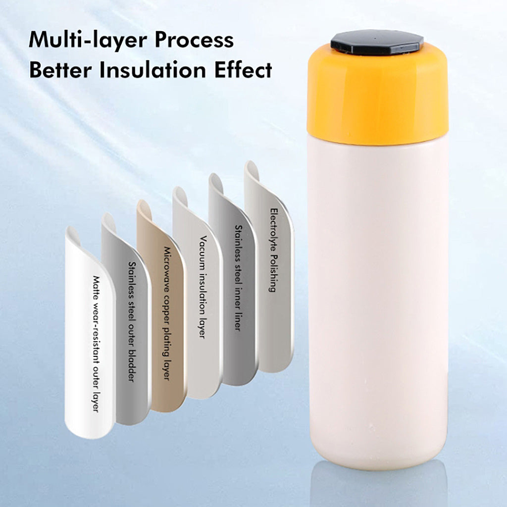 Bouteille d'eau intelligente isotherme à LED (420 ml)