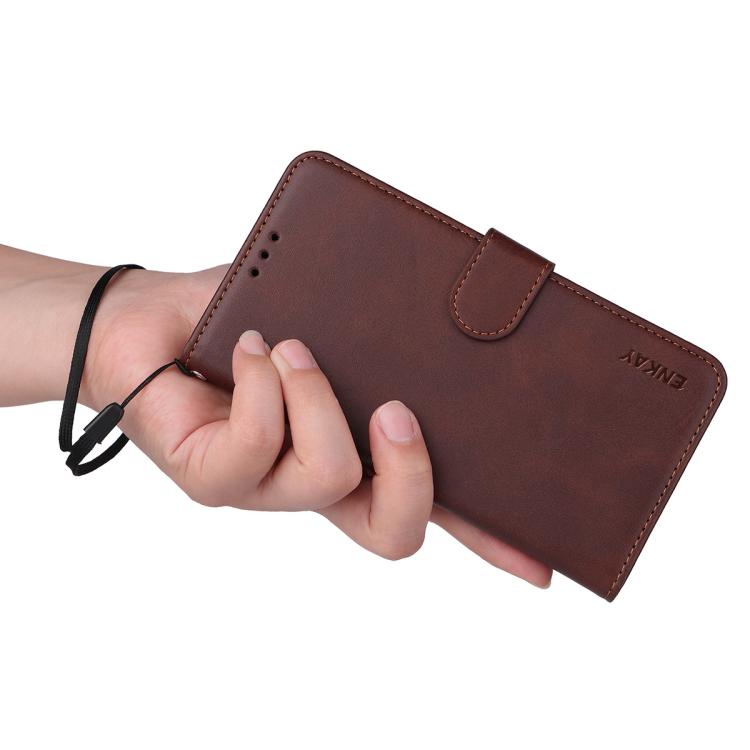 Leather Phone Case with screen protector & card slot for OnePlus Nord CE6 Lite