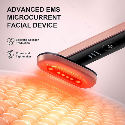 Bacchetta viso a microcorrente EMS e LED (Tipo-C)