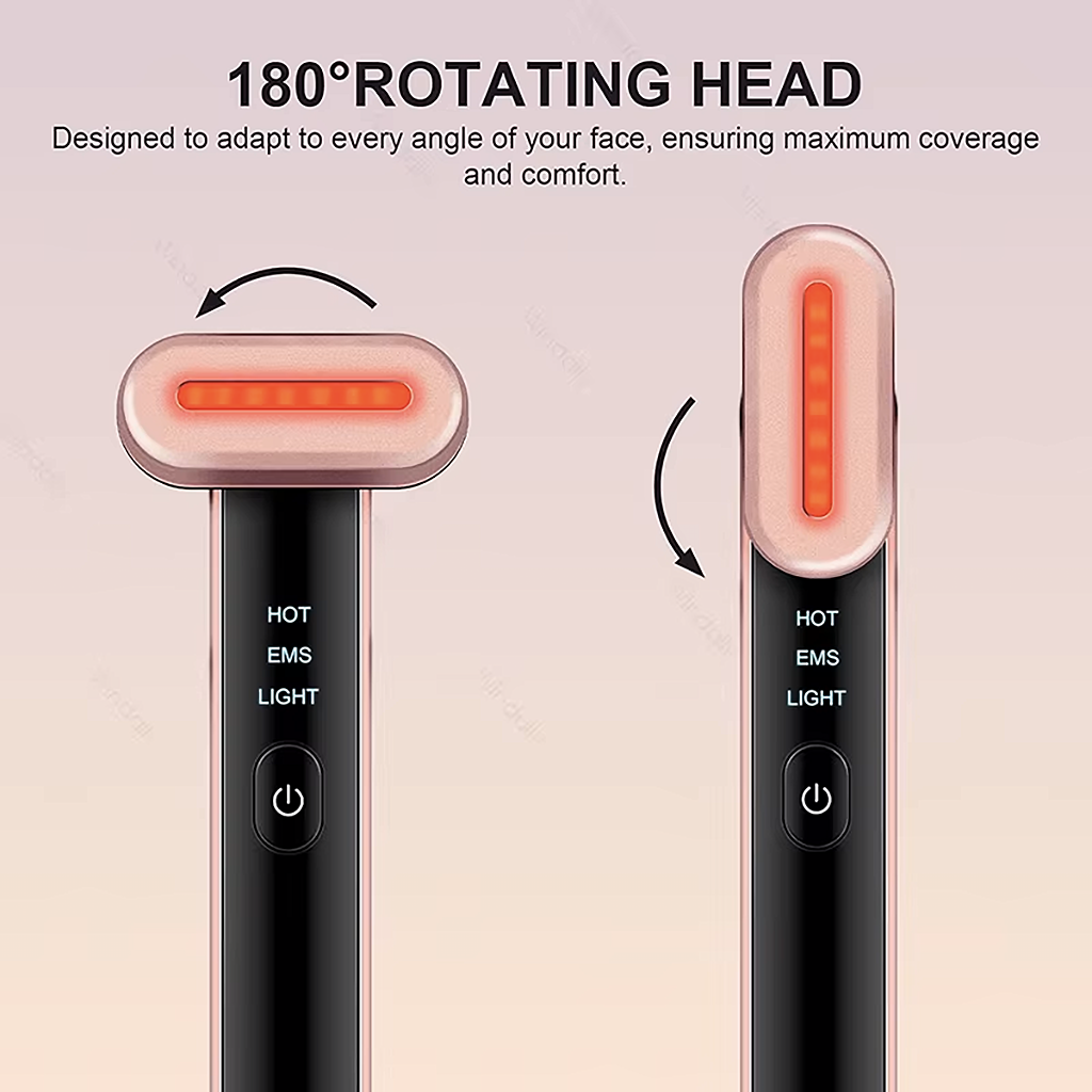 Bacchetta viso a microcorrente EMS e LED (Tipo-C)