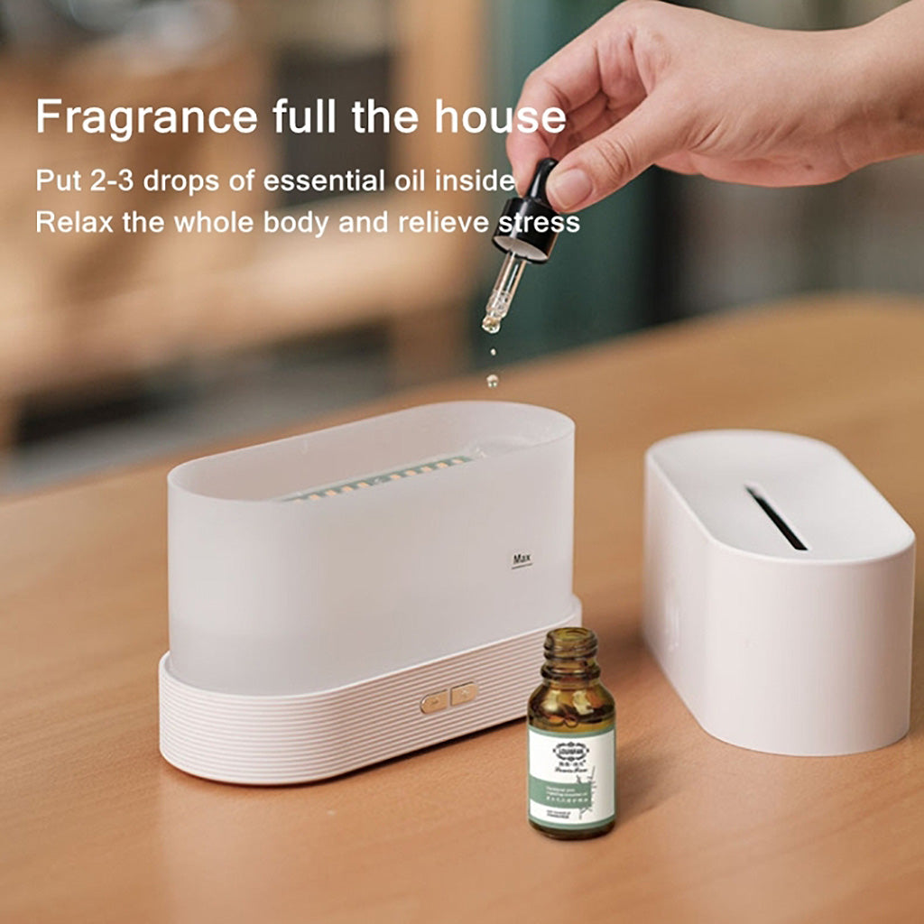 Humidificateur intelligent à ultrasons et diffuseur d'arômes à flamme RVB
