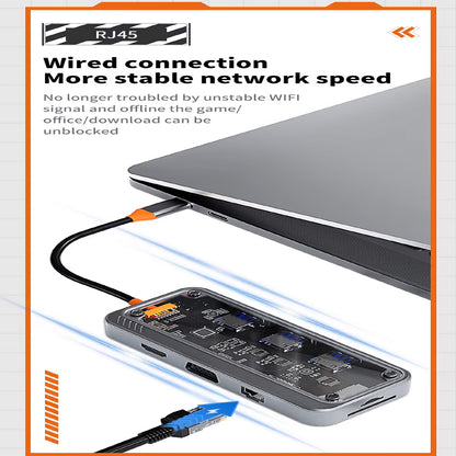 CYBER CORE : Hub 7-in-1 trasparente