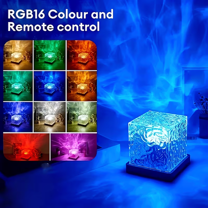 Projecteur ambiant à ondulations aquatiques cinétiques